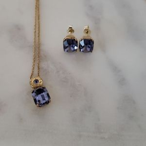 Coach matching necklace and earring set